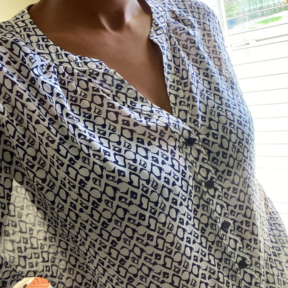 Blue print top